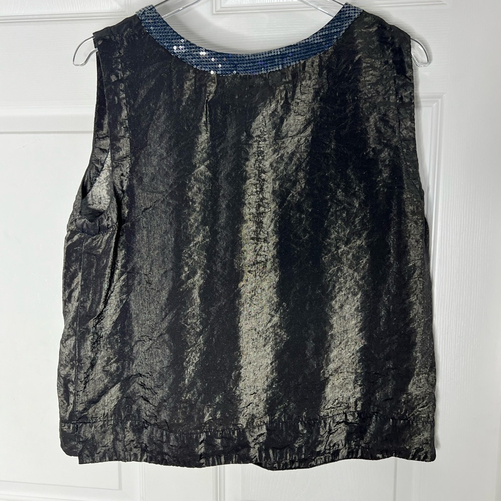 Cut.Loose Sequins Tank Top Sz M - Picture 2 of 8